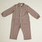 Syd Maroon Stripe Boilersuit Overall